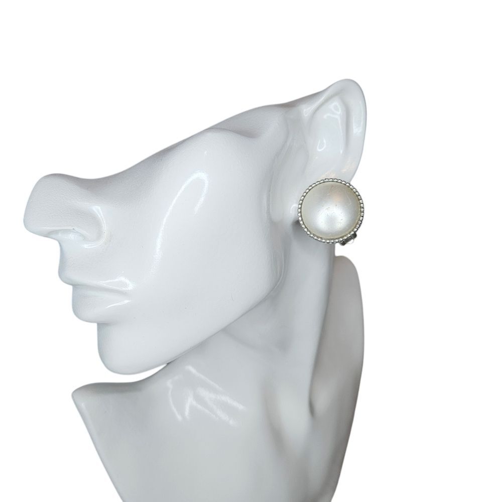 Coro 1940s Antique Faux Pearl Earrings - Clip On